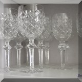 G03. Waterford Crystal goblets. 
